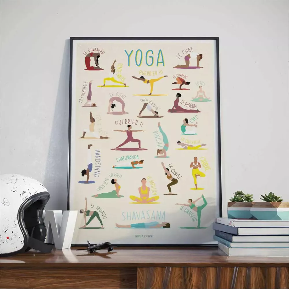 affiche-positions-yoga-cadeaux-personnalisé